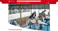 Desktop Screenshot of bildung.augsburg.de